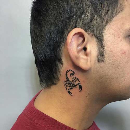 kulak arkası akrep dövmesi behind ear scorpion tattoo kulak arkası akrep dövmesi behind ear scorpion tattoo