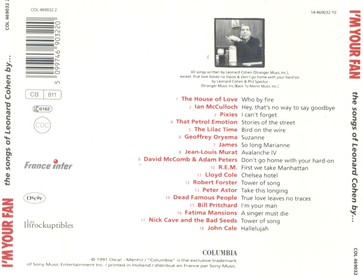 Various I'm Your Fan The Songs