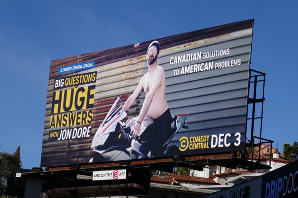 Big Questions Huge Answers with Jon Dore billboard Big Questions Huge Answers Jon Dore billboard