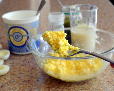 How to Make Estonian Deviled Eggs, with a single secret ingredient, butter.