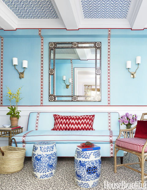 Riot of boho color & pattern rock Park Avenue home - entry 2 You found this photo on BoHoHome.com @bohosusan. Photographed by Bjorn Wallander for House Beautful.