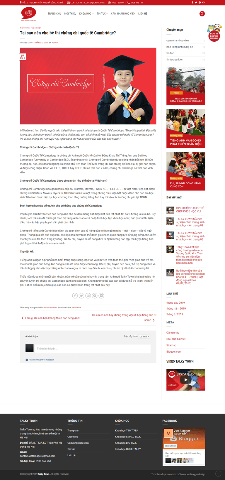 blogger template trung tâm tiếng Anh trẻ em Talky Town blogger template trung tâm tiếng Anh trẻ em Talky Town