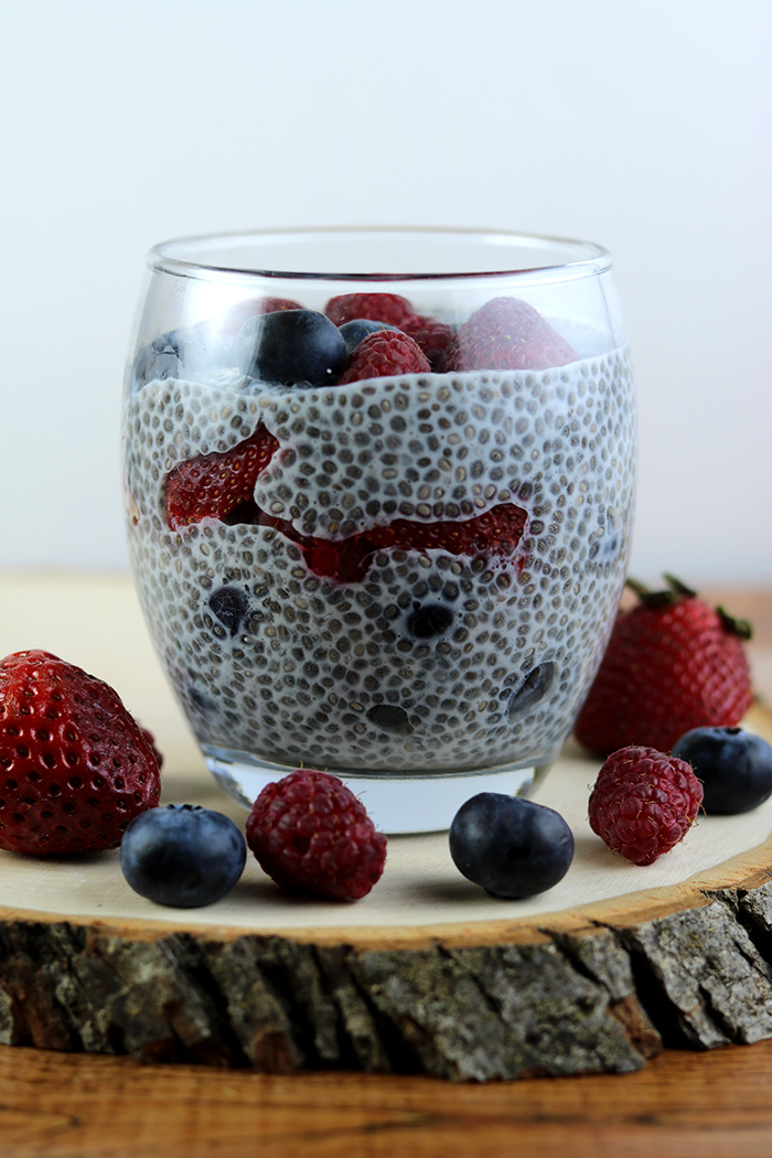 Mixed Berry Chia Seed Pudding Recipe - Everything Pretty