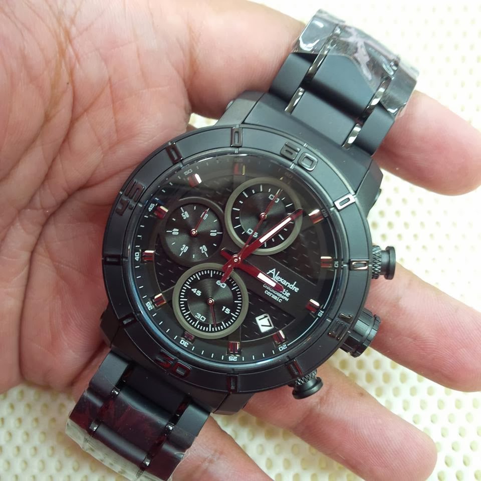 JAM TANGAN ORIGINAL ALEXANDRE CHRISTIE AC 6292 MC FULL BLACK Rp. 1.250.