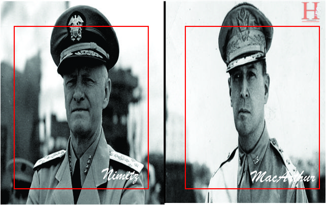 Jenderal MacArthur dan Laksamana Nimitz dalam Pertempuran Pasifik Jenderal MacArthur dan Laksamana Nimitz dalam Pertempuran Pasifik