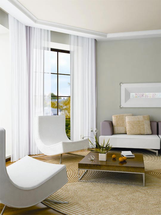 Gray Walls with White Trim