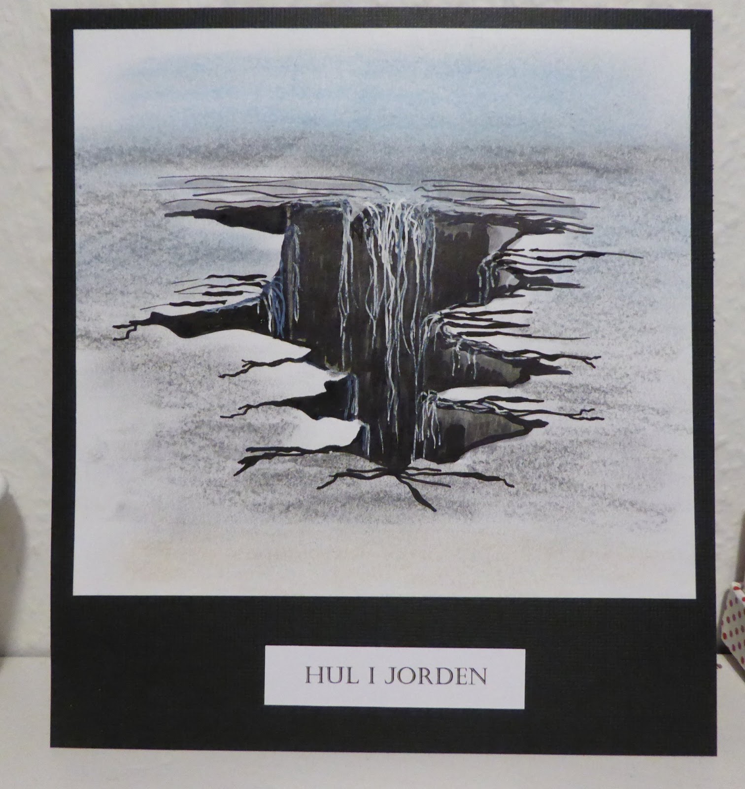 Fasters korthus: Sort hvid tegninger