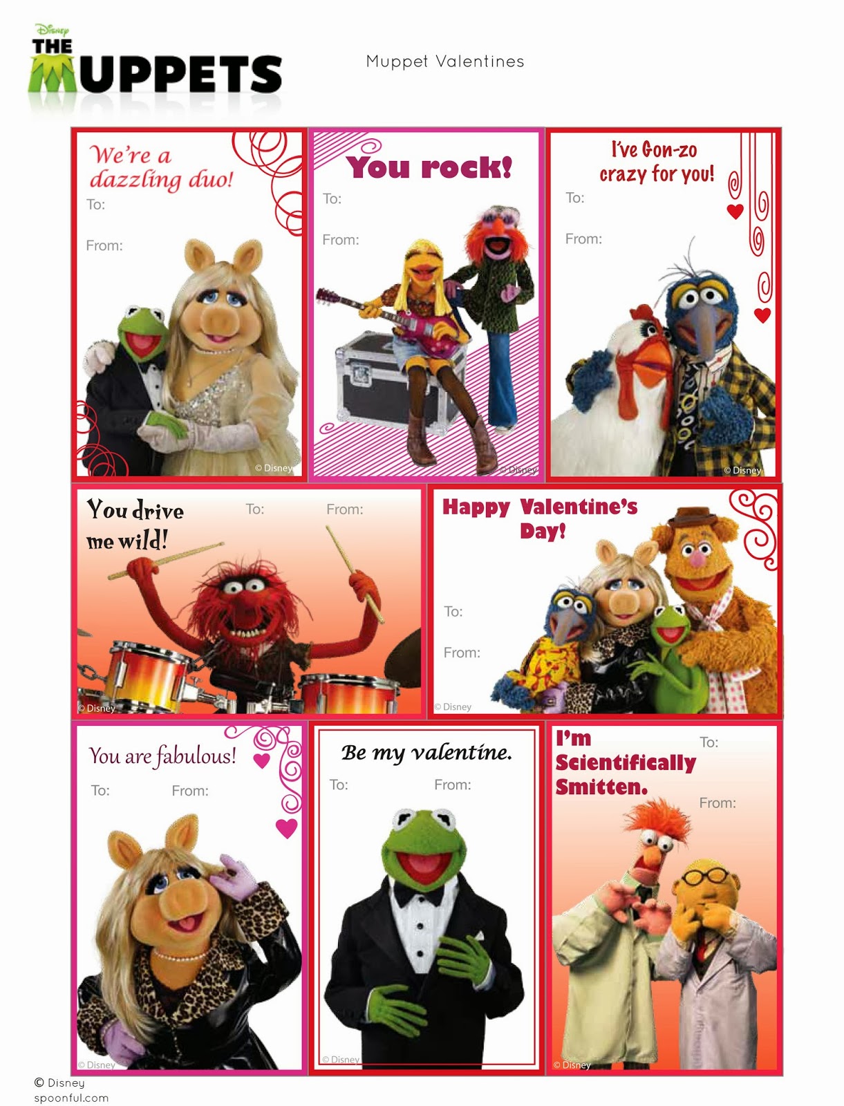 Muppet Stuff: Spoonful: Muppet Valentine's Cards