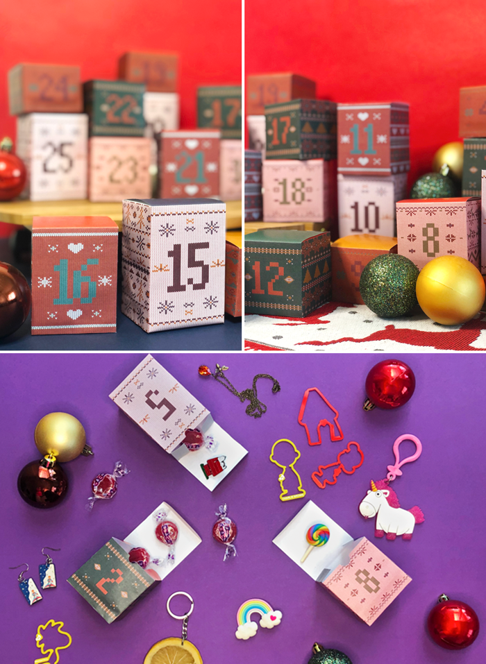 La Lilú Freebie Christmas Sweaters Printable Advent Calendar