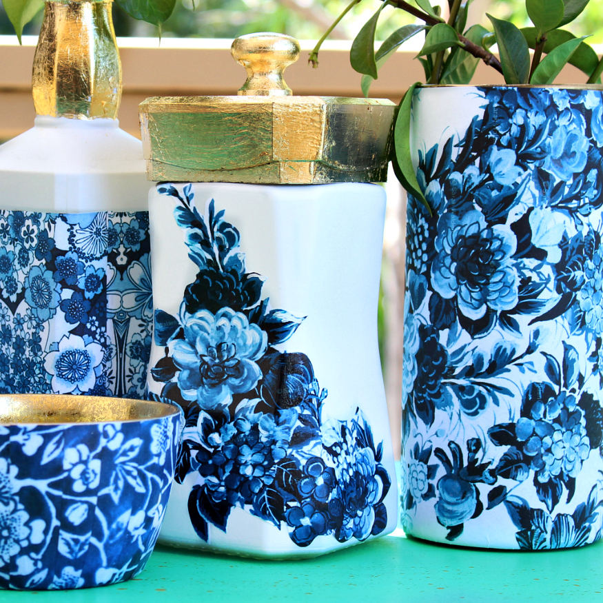 Mark Montano Blue and White Jar Makeover