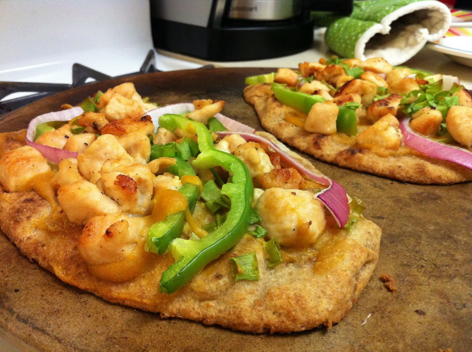 Love Like This Life Honey Mustard Chicken Naan Pizza