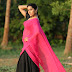 Rashmi Goutham Latest Stills In Pink half Saree