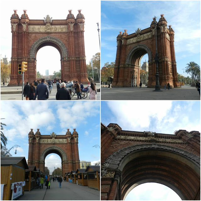 Arc de Triomf e Parc de la Ciutadella em Barcelona Arc de Triomf e Parc de la Ciutadella em Barcelona
