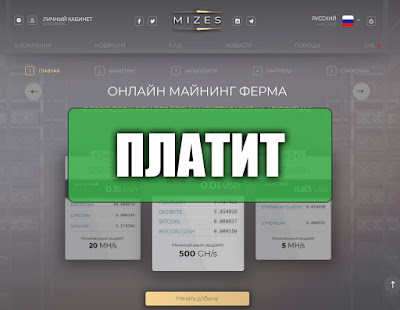 Скриншоты выплат с хайпа mizes.biz Скриншоты выплат с хайпа mizes.biz