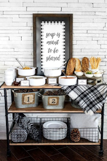 Bar à soupes pour mariage d'hiver blog mariage www.unjourmonprinceviendra26.com