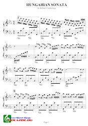sonata hungarian piano sheet clayderman richard polm musique significado armonia musical nhạc