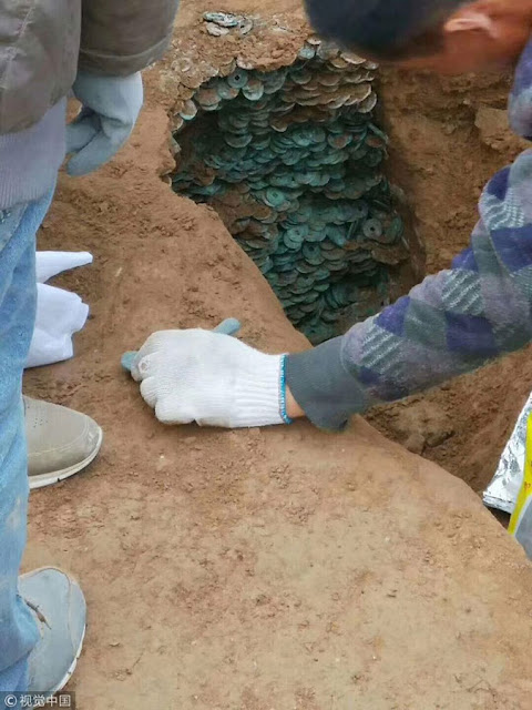 Ancient coins weighing 460 kg found in Shaanxi Ancient coins weighing 460 kg found in Shaanxi