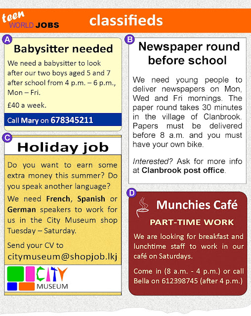 STEP BY STEP OUR 4th ESO CLASS BLOG JOB ADVERTS