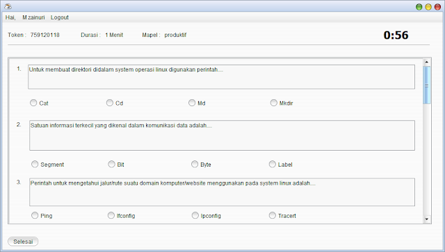 Gratis Aplikasi Quiz Ujian Dengan Java Netbeans Athoul