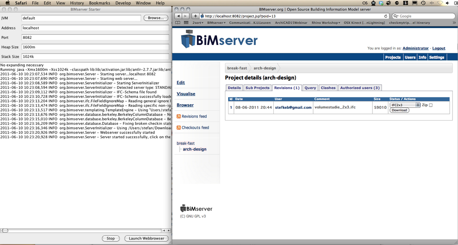 Comments on the BIMserver.org Breakfast 2011