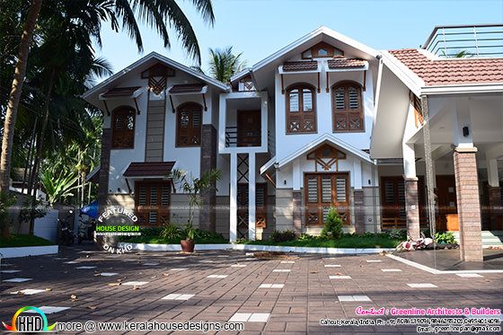 finished modern house in Calicut, Kerala