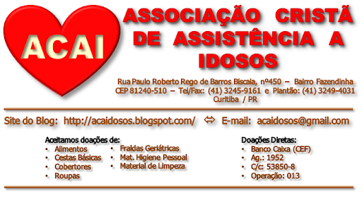 ACAI - ASSOCIAÇÃO CRISTÃ DE ASSISTÊNCIA A IDOSOS