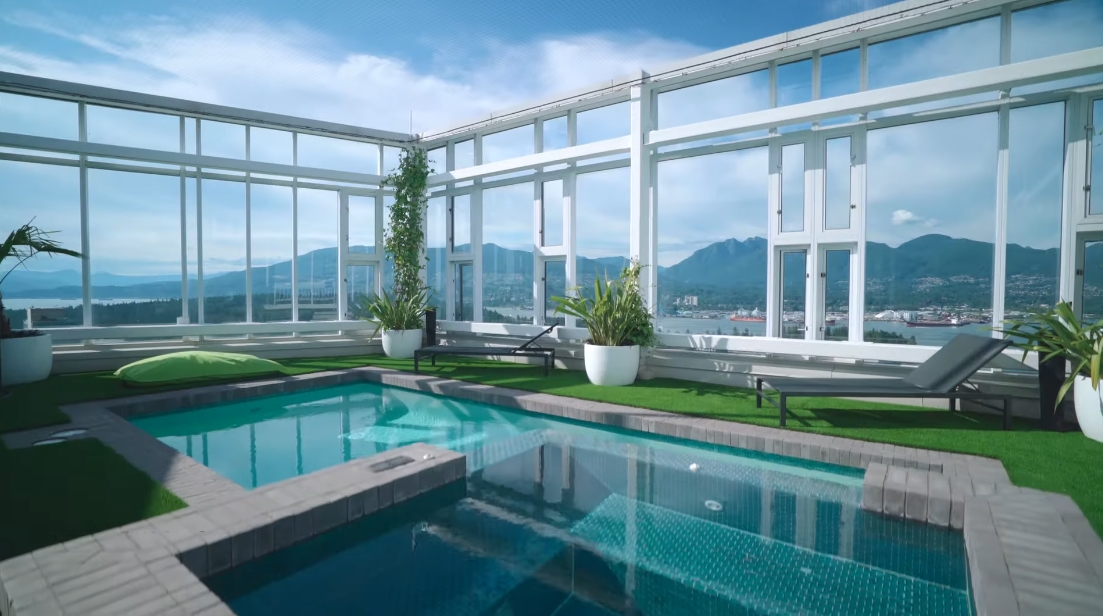 38 Interior Design Photos vs. 1211 Melville St #3801, Vancouver Luxury Penthouse Tour