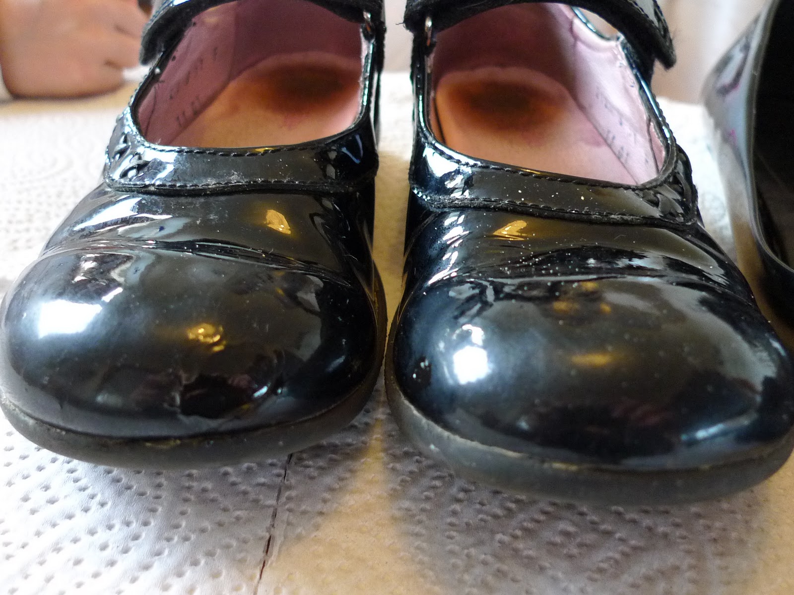 trendy shiny shoes