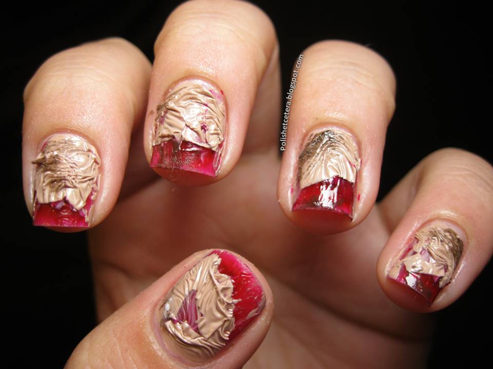 nail art zombie nails