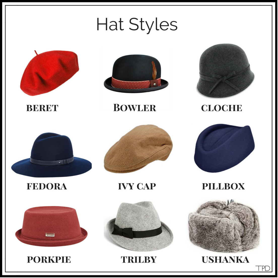 List 91+ Pictures Different Types Of Hats With Pictures Latest