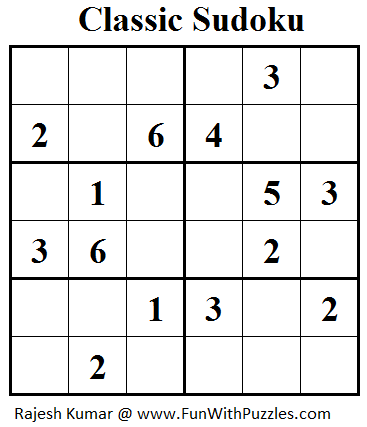 Classic Sudoku (Mini Sudoku Series #24)