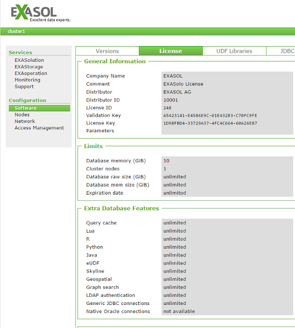Realized Design: EXASOL - Getting Started
