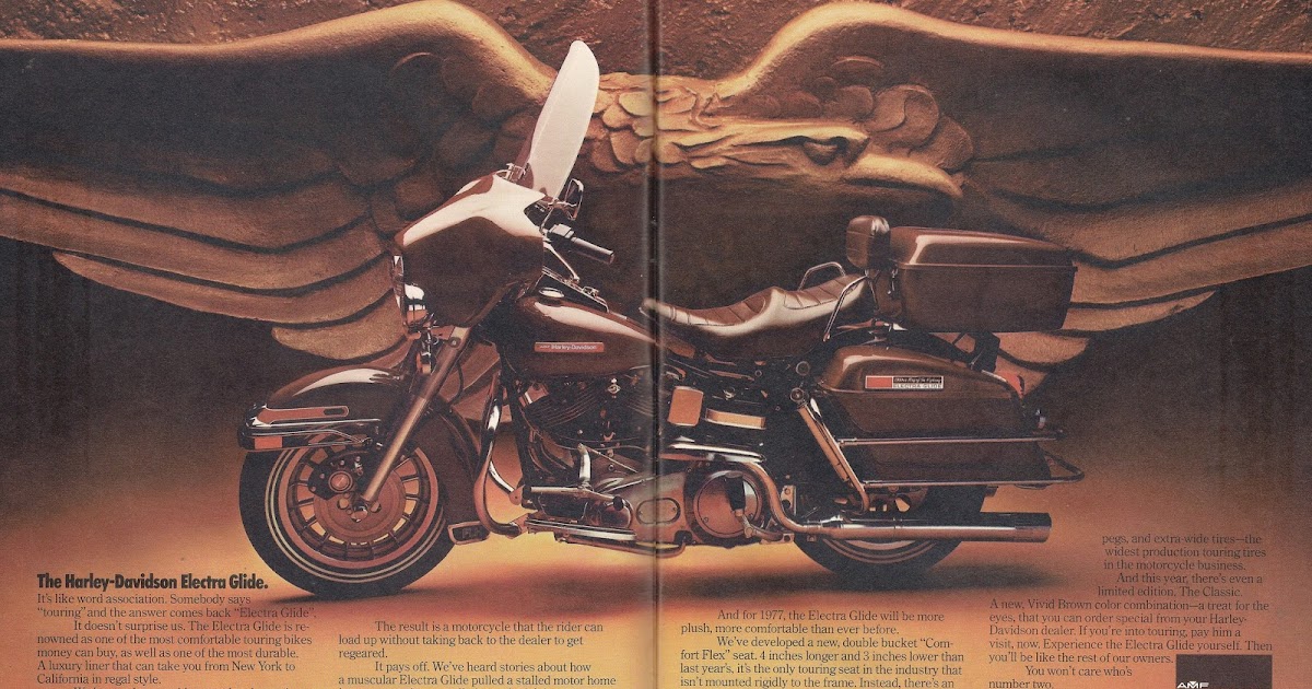 Racing Cafe Vintage Brochures Harley Davidson Electra Glide 1977 Usa