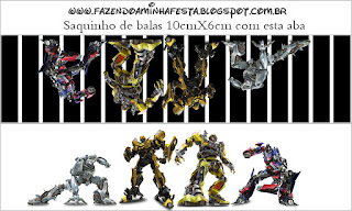Transformers: Etiquetas para Candy Bar para Imprimir Gratis. etiqueta para golosinas.