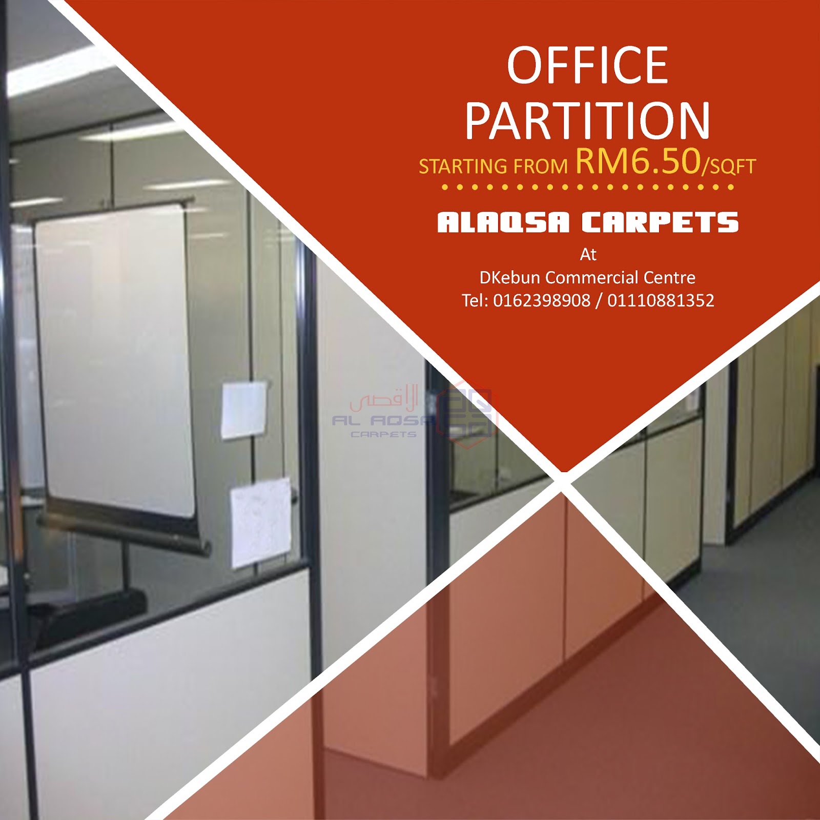 Events Carpets & Installation ALAQSA CARPETS OFFICE PARTITION PRICE