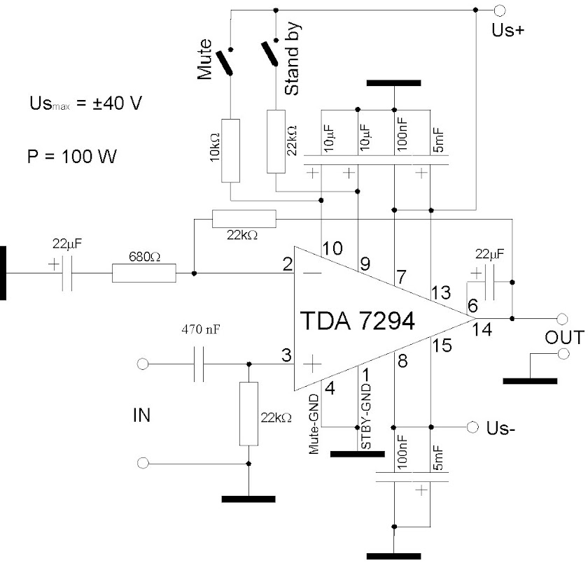 Lm3886 Power PowerAmp Schematic