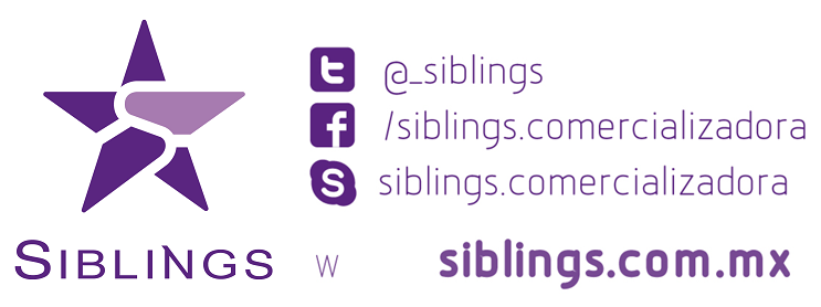 Redes sociales y contacto Siblings