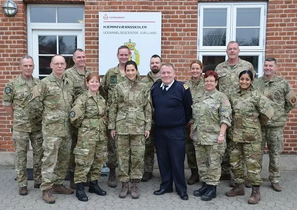 Danish Crown Princess Mary took a training course of the Danish Home Guard