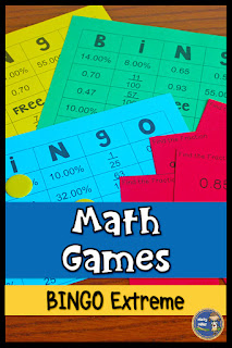 Moving in Math with Bingo Exteme; math game