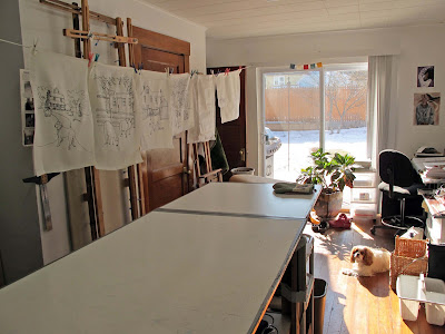 silk steaming studio assistants persuasion furry baggins bilbo laying floor right