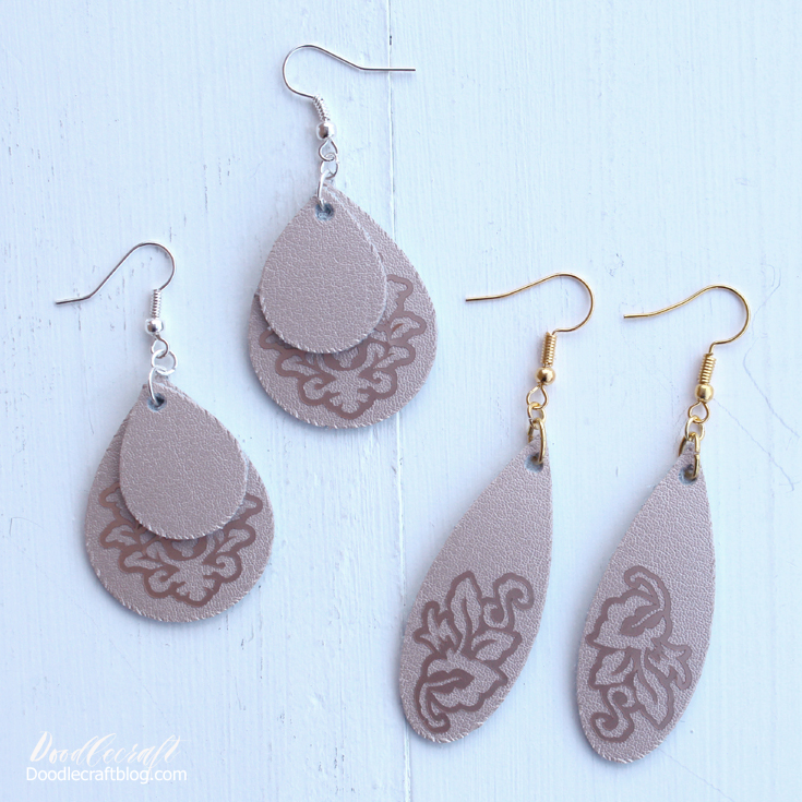 DIY Faux Earrings with Cricut: How To Cut Faux Leather on Cricut 