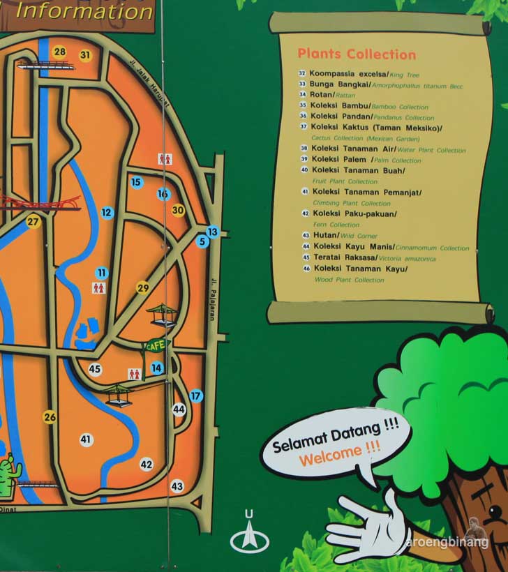 denah kebun raya bogor