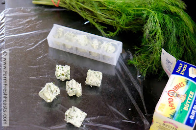 Got a lot of dill? Quickly turn it into an herbed butter. Use this butter on potatoes, fish, or bread. It's a fast way to add a little something local & homemade to your holiday table.
