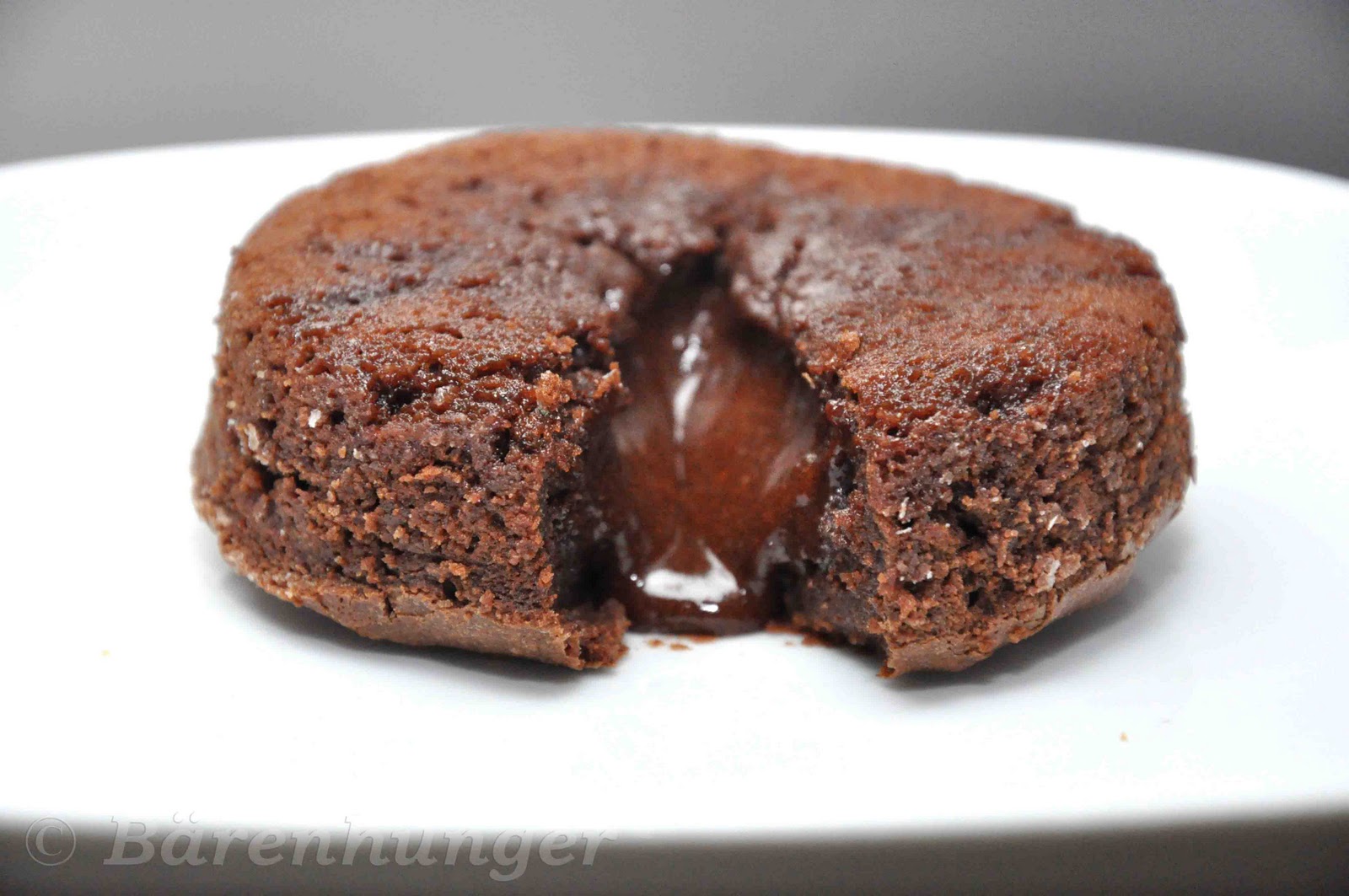 Schokoladenkuchen mit flüssigem Kern