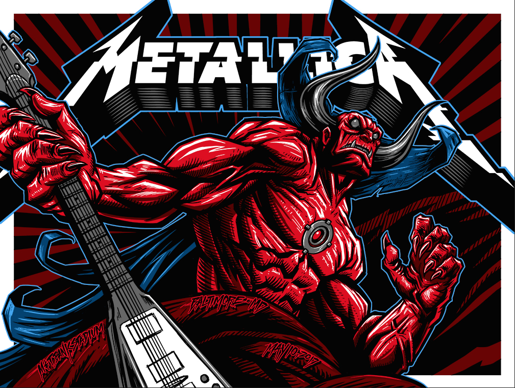 INSIDE THE ROCK POSTER FRAME BLOG Metallica Dayne Henry Baltimore