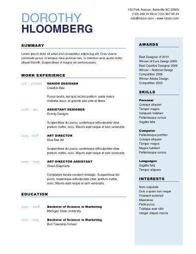 resume sample for any titles resume sample for any titles