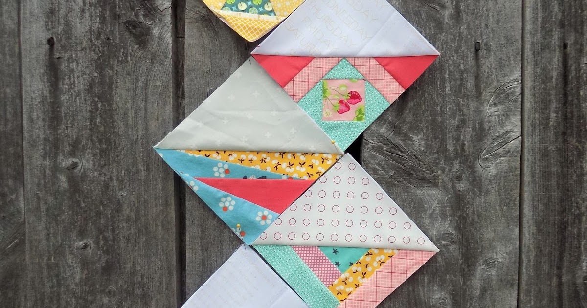 Sewn by Leila Gardunia Year of Scrappy Triangles