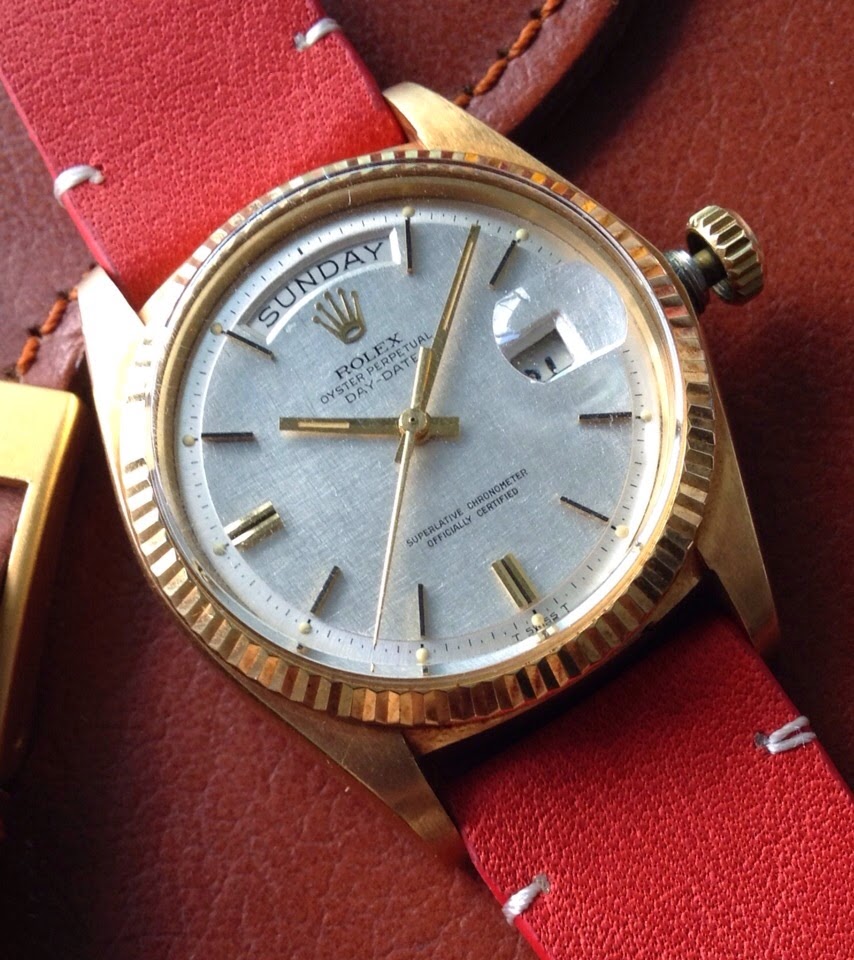 Hong Kong Watch Fever 香港發燒友 Rolex 1803 Yellow Gold Cloth Vein Line