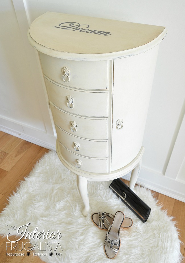 Mom S Floor Standing Jewelry Chest Got A Makeover Interior Frugalista Mom S Floor Standing Jewelry Chest Got, Jewelry Armoire White