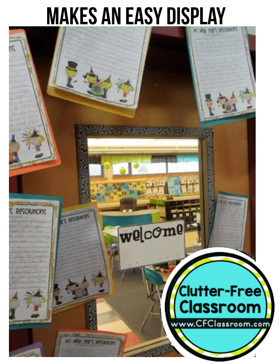 New Years activities are a great way for kids to reflect on the past year and set goals for the year ahead. Many teachers at the elementary level focus on developing a growth mindset and goal setting ties in perfectly with that. This post shares a New Years writing and craft activity that I did as a bulletin board in my own classroom. New Years activities are a great way for kids to reflect on the past year and set goals for the year ahead. Many teachers at the elementary level focus on developing a growth mindset and goal setting ties in perfectly with that. This post shares a New Years writing and craft activity that I did as a bulletin board in my own classroom.